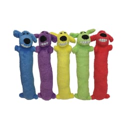 Multipet Loofa Assorted Plush Squeaker Mat Dog Toy Small