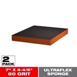Diablo ULTRAflex 7 in. L X 4-4/5 in. W 60 Grit Medium Block Sanding Sponge