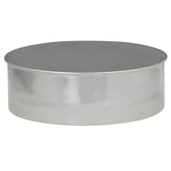 Imperial 6 in. X 6 in. X 6 in. Galvanized Steel Vent Tee Cap