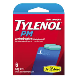 Tylenol PM Pain Reliever/Nightime Sleep Aid 6 ct