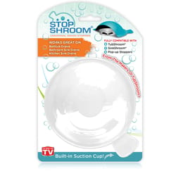 Stop Shroom 5.75 in. White ABS/TPR Drain Stopper