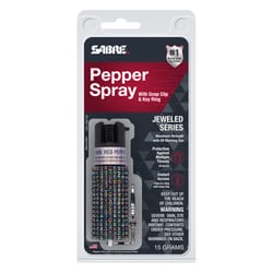 Sabre Black Rhinestone Plastic Pepper Spray