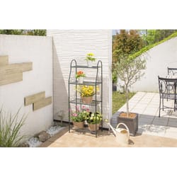 VegTrug 53 in. H Black Steel Plant Stand