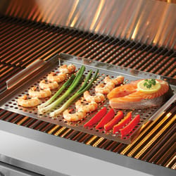 Mr. Bar-B-Q Stainless Steel Grill Topper 16.3 in. L X 12.2 in. W 1 pk