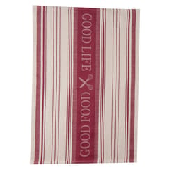 Kay Dee Cooks Kitchen Marsala Cotton Embroidered Tea Towel 1 pk