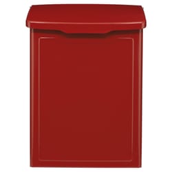 Architectural Mailboxes Marina Minimalist Galvanized Steel Wall Mount Red Mailbox