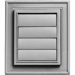 Builders Edge 8 in. H X 7 in. W Gray Vinyl Exhaust Vent