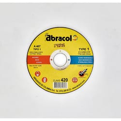 Abracol 4-1/2 in. D X 7/8 in. Steel Cutting Wheel 20 pc
