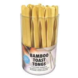 R&M International Corp Brown Bamboo Toast Tongs