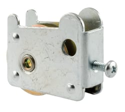 Prime-Line  1-1/2 in. Dia. x 1/3 in. L Steel  Roller Assembly  1 pk 