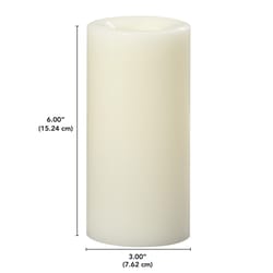 Sterno Home Cream No Scent Premier Pillar Candle