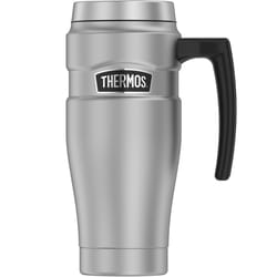 Thermos Stainless King 16 oz Gray BPA Free Travel Mug