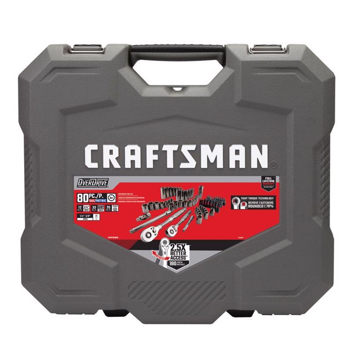 Craftsman 1/4 and 3/8 in. drive Metric and SAE 6 Point Mechanic's