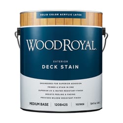 Ace Wood Royal Solid Tintable Flat Tint Base Medium Base Acrylic Latex Deck Stain 1 gal