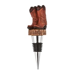 Foster & Rye Rodeo Brown Cowboy Boot Bottle Stopper