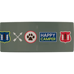 Open Road Brands Multicolored Patches Dolomite Dog Bowl