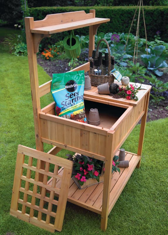 UPC 685795103862 product image for Astonica?Wooden Potting Bench | upcitemdb.com