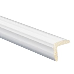Inteplast Building Products 15/16 in. H X 15/16 in. W X 8 ft. L Prefinished Crystal White Polystyren