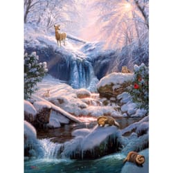 Cobble Hill Mystic Falls in Winter Jigsaw Puzzle 1000 pc
