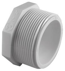 Charlotte Pipe Schedule 40 1-1/2 in. MPT X 1-1/2 in. D FPT PVC Plug