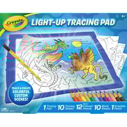 Crayola Light-Up Tracing Pad Multicolored 34 pc