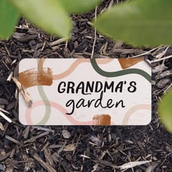 P Graham Dunn Multicolored Faux Marble 4 in. H X 8 in. L X 1 in. W Grandma's Garden Stepping Stone