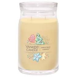 Yankee Candle Signature Yellow Christmas Cookie Scent Candle Jar 20 oz