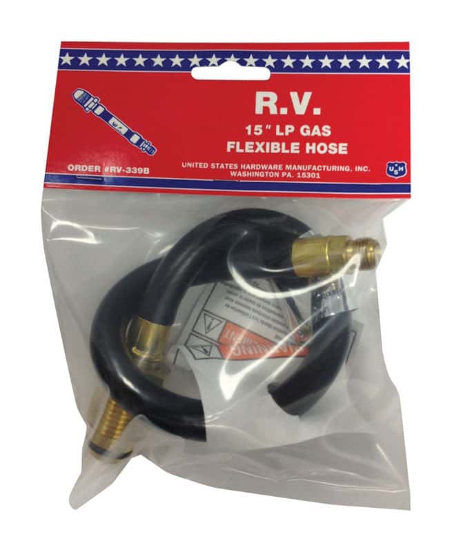 US Hardware Rv-339b Flexible LP Gas Hose, 15
