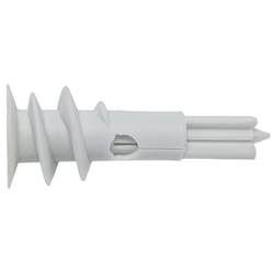 HILLMAN 1/2 in. D X 1.5 in. L Nylon Ribbed Head Drywall Anchors 100 pk