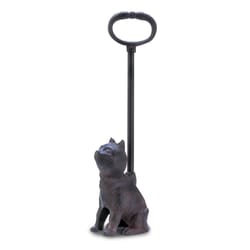 Accent Plus 15.5 in. H X 2.5 in. W X 4 in. L Bronze Cast Iron Cat Door Stop With Handle