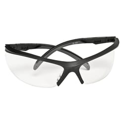 Safety Works Anti-Fog Rimless Adjustable Safety Glasses Clear Lens Black Frame 1 pc