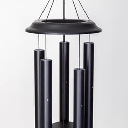 Wind River Black Aluminum 9 in. Amtrak  Wind Chime