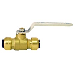 Apollo Tectite 1/2 in. Brass Push Fit Ball Valve Standard Port Quarter-Turn Lever For Potable Water