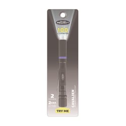 Police Security Cavalier 100 lm Black LED Flashlight AAA Battery