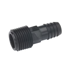 BK Products 1/2 in. Barb each X 1/2 in. D MPT Plastic Adapter 1 pk