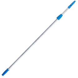 Unger Connect & Clean Telescoping 12 ft. L X 1 in. D Aluminum Extension Pole Silver/Blue