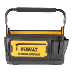 DeWalt Ballistic Nylon Open Top Tool Tote Tool Tote 36 pocket Black/Yellow