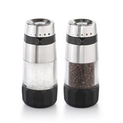 OXO Good Grips Silver/Clear Ceramic Salt and Pepper Grinder Set