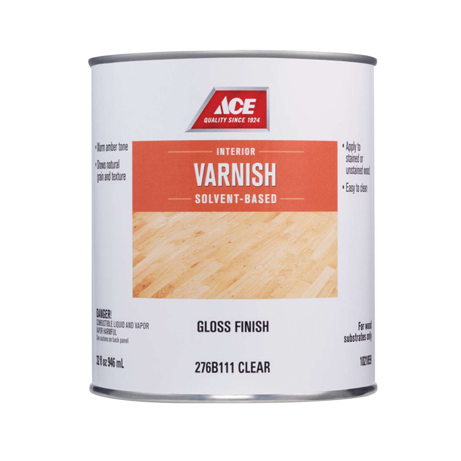 Ace Gloss Clear Polyurethane 1 qt. Ace Hardware
