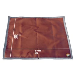 Fireside Outdoor Silicone Ember Mat 1 in. H X 67 in. W X 60 in. D