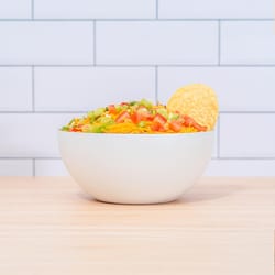 Served 20 oz White Stainless Steel Vacuum-Insulated Bowl 6 in. D 1 pk