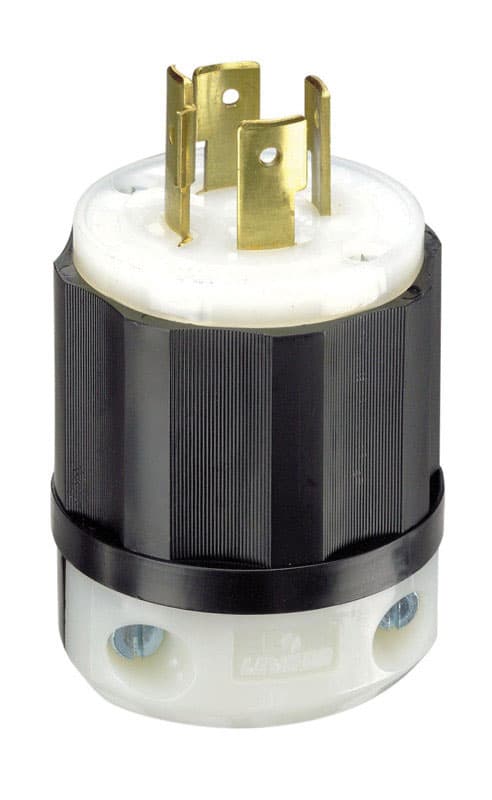 02411-0PB Leviton Industrial Nylon Grounding Locking Plug L1 sku 02411-0PB