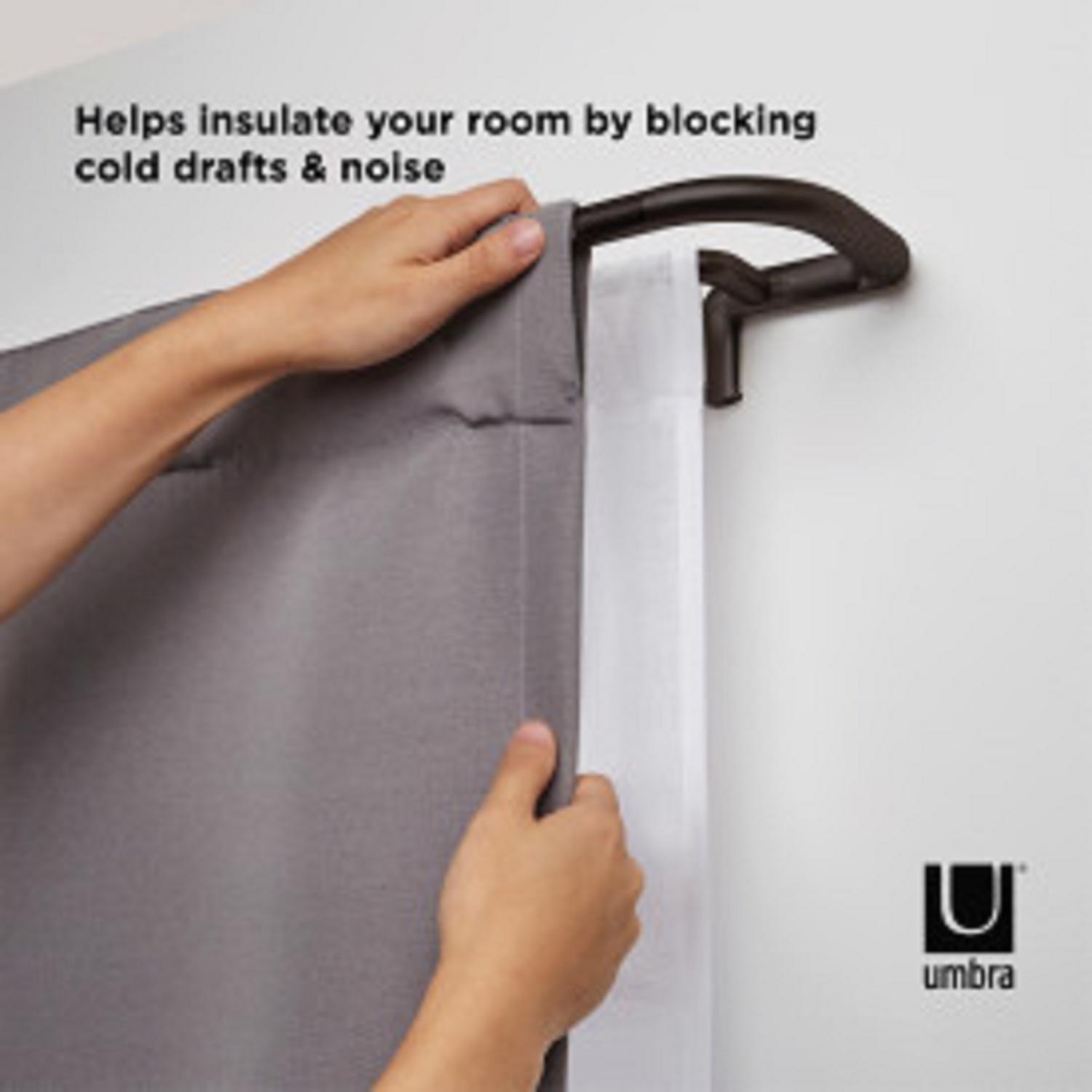 Umbra Twilight Bronze Curtain Rod 48 in. L X 88 in. L