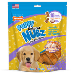 Nylabone NUBZ Turkey and Sweet Potato Chews For Dogs 13.2 oz 3.5 in. 16 pk