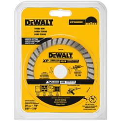 DeWalt XP Extended Performance 4-1/2 in. D X 7/8 in. Diamond Turbo Rim Saw Blade 1 pk