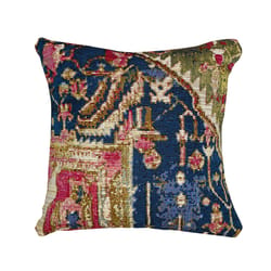 Liora Manne Marina Multicolored Heriz Polyester Throw Pillow 6 in. H X 18 in. W X 18 in. L