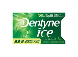 Dentyne Ice Sugar Free Spearmint Chewing Gum 16 pk