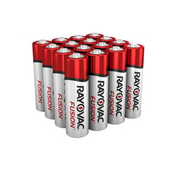 Rayovac Fusion AA Alkaline Batteries 16 pk Carded