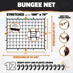 Mockins Black Cargo Bungee Net 1 pk