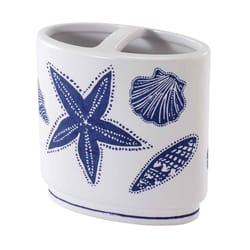 Avanti Linens Blue/White Resin Toothbrush Holder